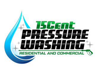 15cent Pressure Washing logo design by ingepro