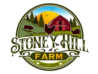 Stoney Hill Farm logo design by DreamLogoDesign