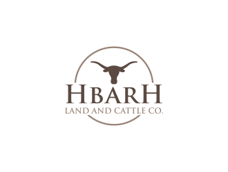 HbarH   Land and Cattle Co. logo design by luckyprasetyo