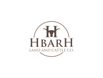 HbarH   Land and Cattle Co. logo design by luckyprasetyo