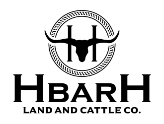 HbarH   Land and Cattle Co. logo design by cikiyunn