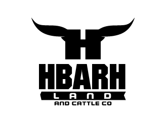 HbarH   Land and Cattle Co. logo design by fawadyk