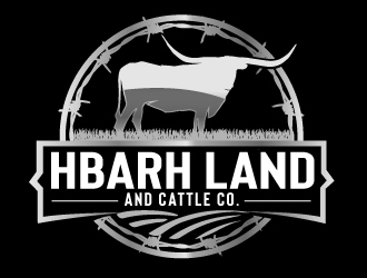 HbarH   Land and Cattle Co. logo design by ElonStark