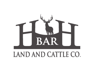 HbarH   Land and Cattle Co. logo design by pilKB