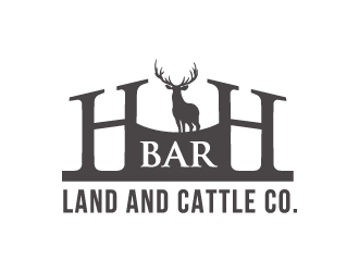 HbarH   Land and Cattle Co. logo design by pilKB
