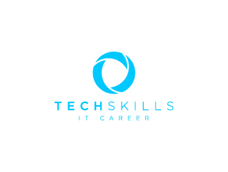 TechSkills IT Career logo design by wongndeso