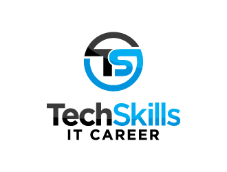 TechSkills IT Career logo design by abss
