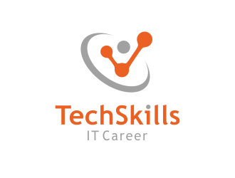 TechSkills IT Career logo design by langitBiru
