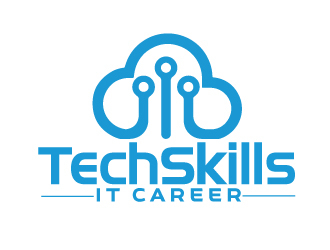 TechSkills IT Career logo design by ElonStark