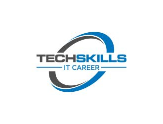 TechSkills IT Career logo design by fastIokay
