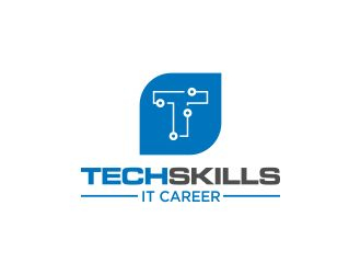 TechSkills IT Career logo design by fastIokay