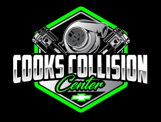 Cooks Collision Center logo design by ElonStark