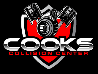 Cooks Collision Center logo design by ElonStark