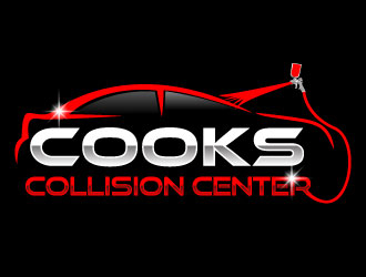 Cooks Collision Center logo design by Suvendu
