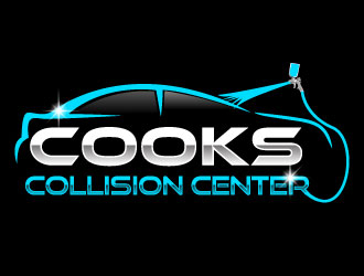 Cooks Collision Center logo design by Suvendu