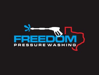 Freedom Pressure Washing logo design by veter