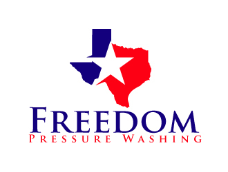 Freedom Pressure Washing logo design by ElonStark