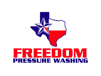 Freedom Pressure Washing logo design by ElonStark