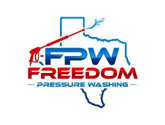 Freedom Pressure Washing logo design by uttam