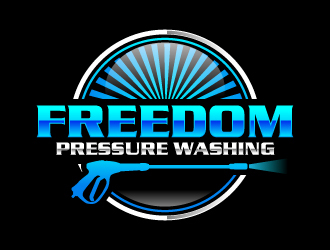 Freedom Pressure Washing logo design by uttam