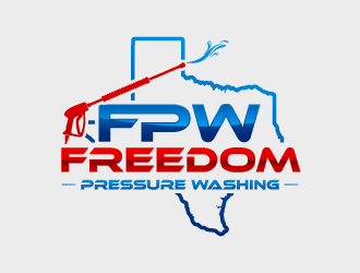 Freedom Pressure Washing logo design by uttam