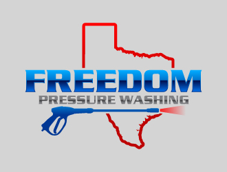 Freedom Pressure Washing logo design by uttam