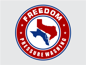 Freedom Pressure Washing logo design by Girly