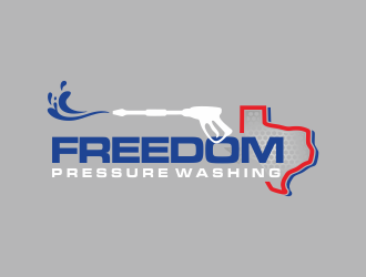 Freedom Pressure Washing logo design by veter