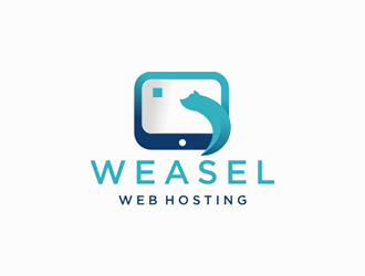 Weasel Web Hosting logo design by DuckOn