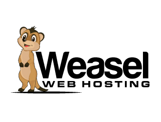Weasel Web Hosting logo design by ElonStark