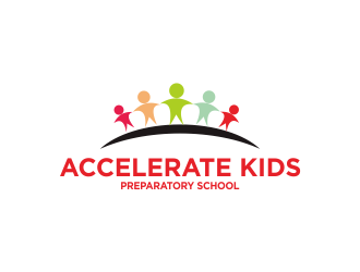 Accelerate Kids Preparatory School logo design by Greenlight