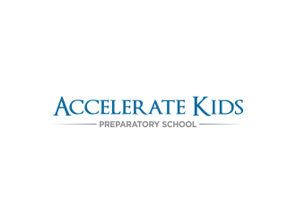 Accelerate Kids Preparatory School logo design by Greenlight