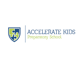 Accelerate Kids Preparatory School logo design by bougalla005