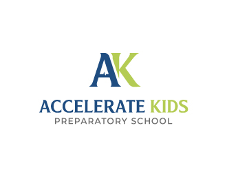 Accelerate Kids Preparatory School logo design by fillintheblack