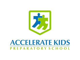 Accelerate Kids Preparatory School logo design by barley
