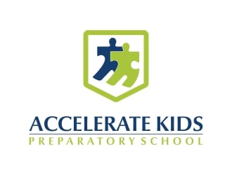 Accelerate Kids Preparatory School logo design by barley