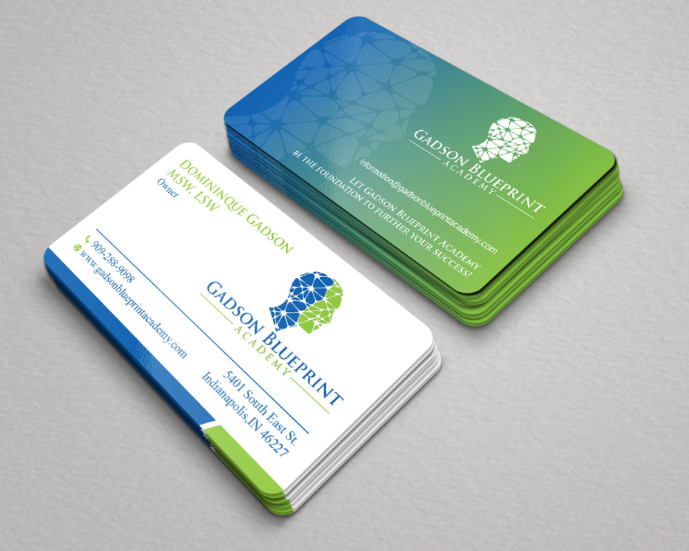 Gadson Blueprint Academy LLC. logo design by Boomstudioz