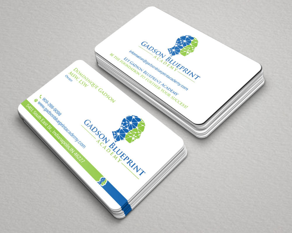 Gadson Blueprint Academy LLC. logo design by Boomstudioz
