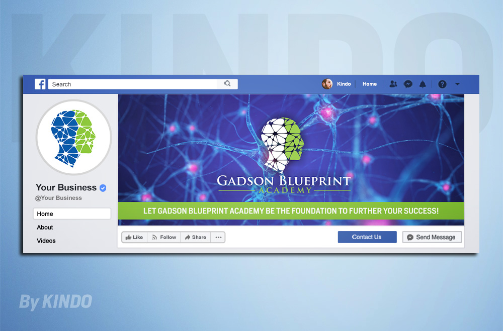 Gadson Blueprint Academy LLC. logo design by Kindo