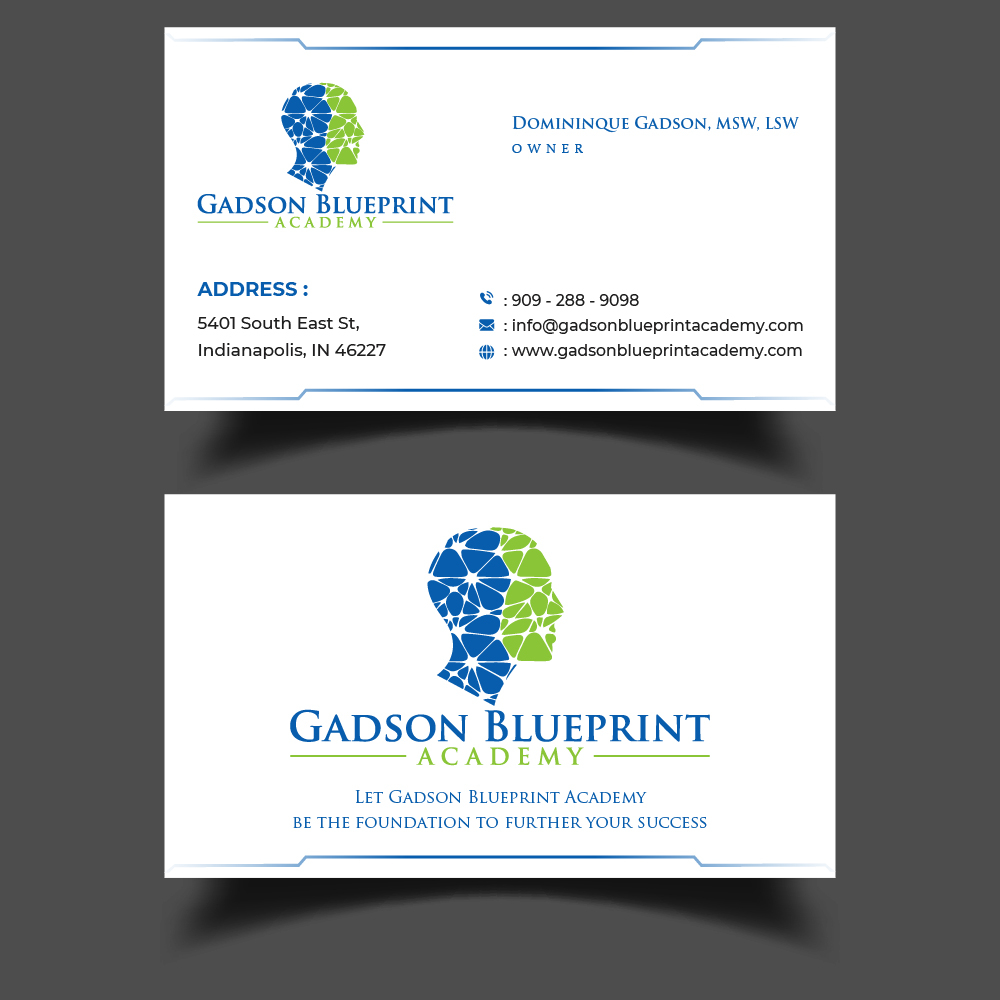Gadson Blueprint Academy LLC. logo design by GRB Studio