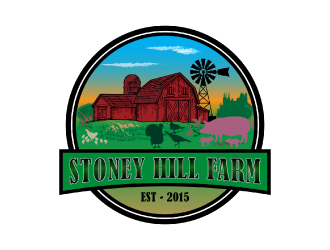 Stoney Hill Farm logo design by nona