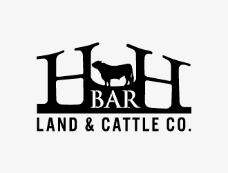 HbarH   Land and Cattle Co. logo design by bluespix