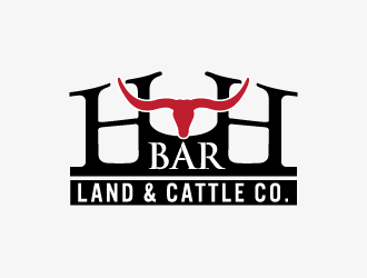 HbarH   Land and Cattle Co. logo design by bluespix