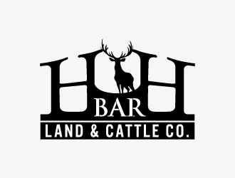 HbarH   Land and Cattle Co. logo design by bluespix