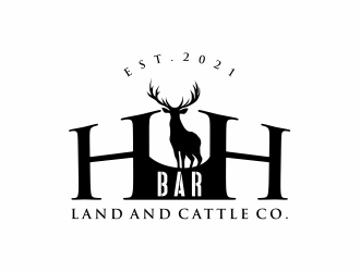 HbarH   Land and Cattle Co. logo design by Alfatih05