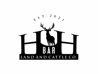 HbarH   Land and Cattle Co. logo design by Alfatih05