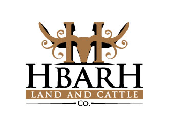 HbarH   Land and Cattle Co. logo design by iamjason