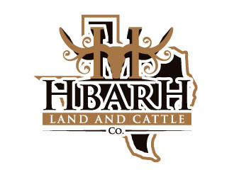 HbarH   Land and Cattle Co. logo design by iamjason