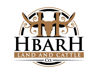 HbarH   Land and Cattle Co. logo design by iamjason