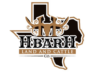 HbarH   Land and Cattle Co. logo design by iamjason